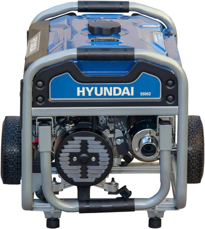 HYUNDAI Benzin Generator BG55052, Stromerzeuger mit 7PS Motor und 3.0kW max. Leistung, Handstart und