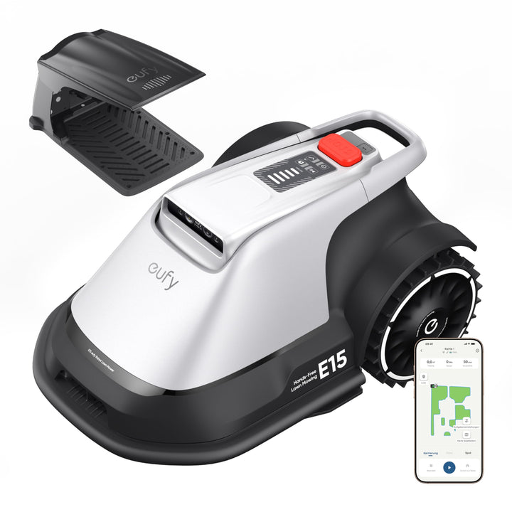 eufy E15 Mähroboter ohne Begrenzungskabel, Keine Signalausfälle, Kein RTK, TrueVision Technologie, S