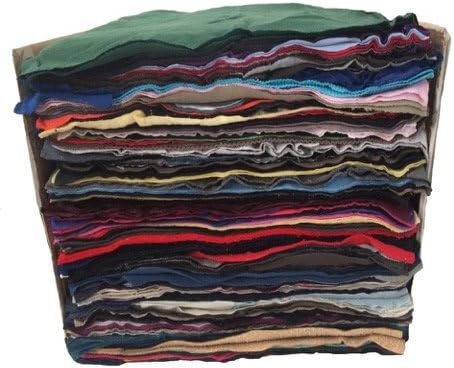 gestanzte Baumwollputzlappen im 10 kg Karton, 38 x 38cm (Trikot bunt), Trikot Bunt