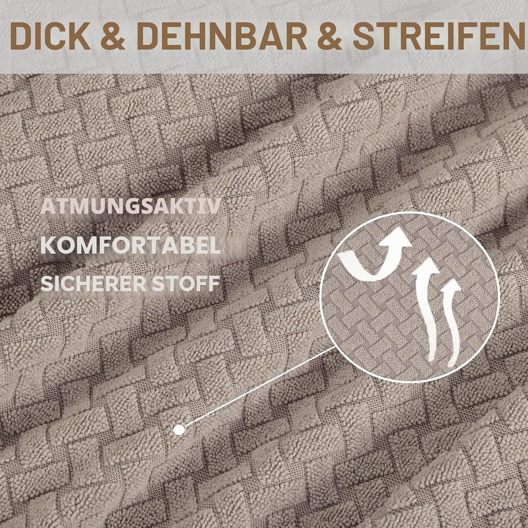 Ystyle Sofa überzug 2 Sitzer Mit Armlehne, Stretch Sofabezug rutschfest, Modern Sofa Cover Für Hunde