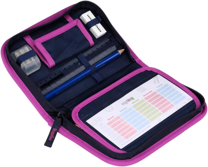 ergobag Federmäppchen Set 22-teilig, Lyra Buntstifte, Stundenplan-Fach, Kleingeld Fach, Lineal Bärla