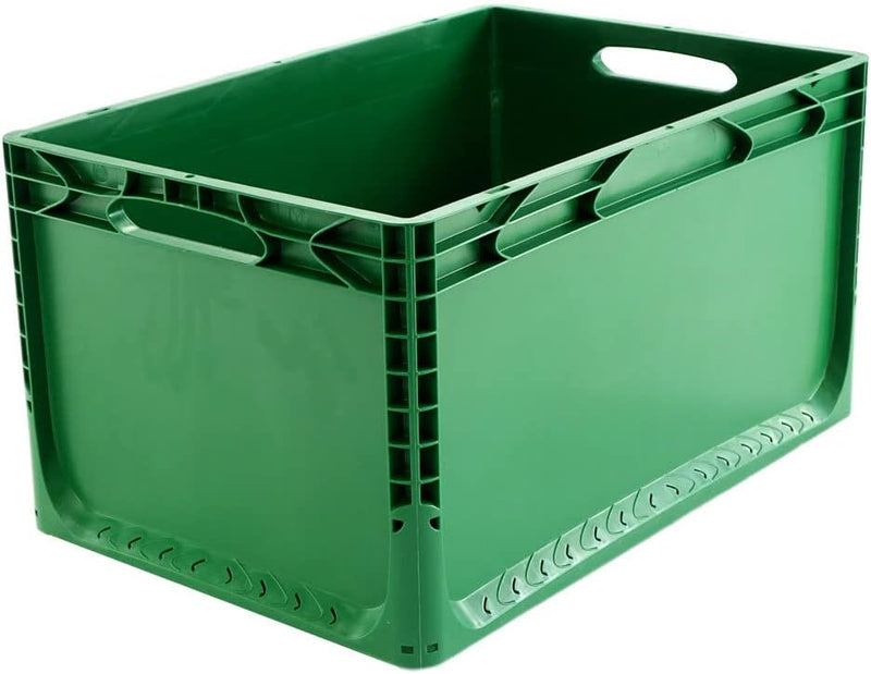 EU Eurobox 60x40x32 cm grün geschlossen lebensmittelecht Eurobehälter Transportbox Lagerbox Behälter