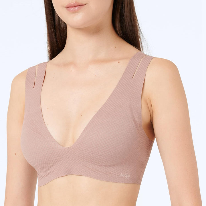 Sloggi Damen Zero Feel Flow Bralette Bustier M Cacao, M Cacao
