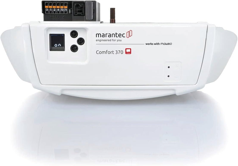 Marantec Comfort 370 Garagentorantrieb, Set inkl. 2 Handsender, elektrischer Torantrieb für Garagent