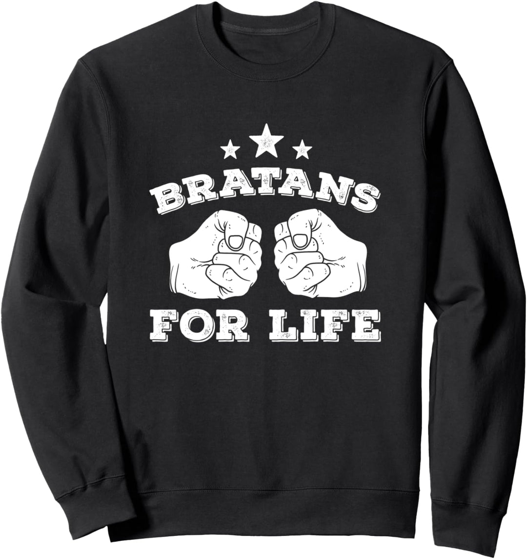 Bratans For Live Bruder Brat Rap Russisch Geschenk Sweatshirt