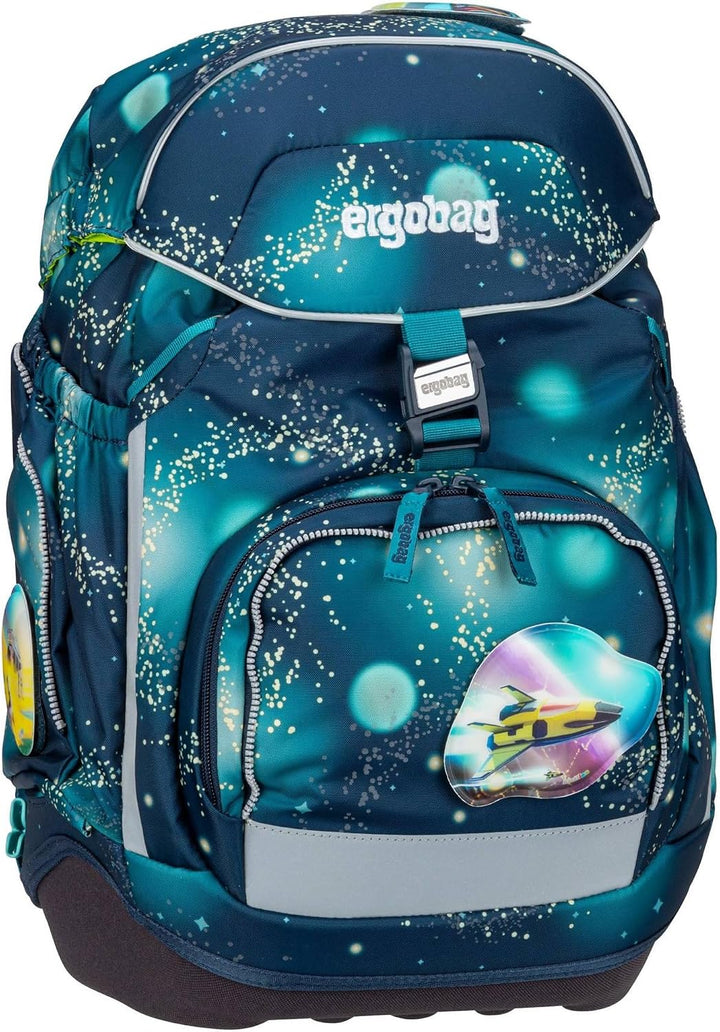 ergobag pack Set ergonomischer Schulrucksack Flexibel 6-teilig 1. Klasse Grundschule Raumfahrbär - D