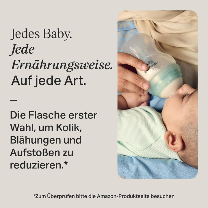 Tommee Tippee fortschrittliches Anti-Kolik-Starterset, 150-ml- und 260-ml-Babyflaschen mit Langsamsa