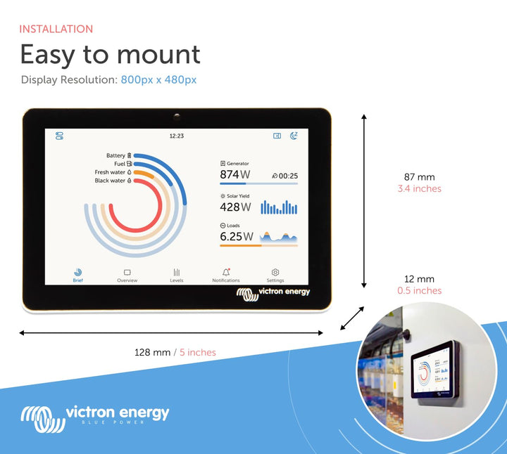 Victron Energy GX Touch 50 - Touchscreen Display für Cerbo GX