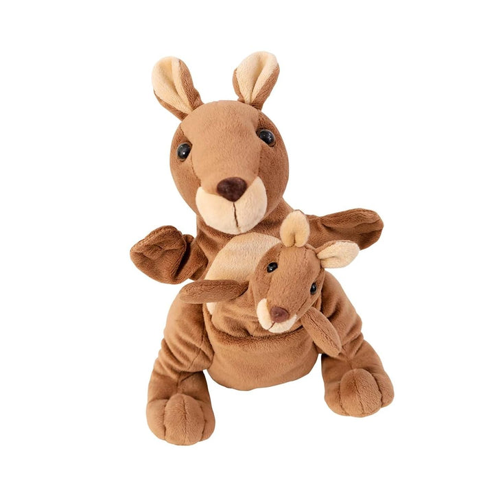 Beleduc 40450 - Mutter & Kind Handpuppe Kanga & Juju, Bewährt im Kindergarten, Mehrfarbig Mutter & K