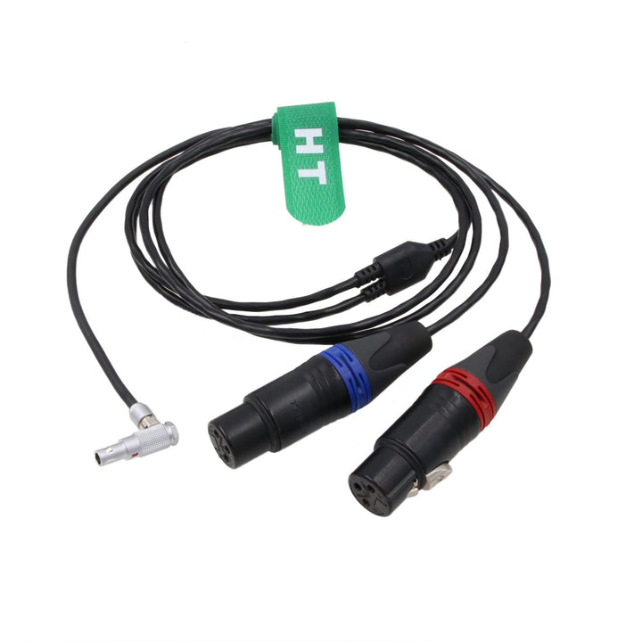 2-Kanal symmetrisches Stereo Audiokabel Eingangskabel für RED V-Raptor ARRI Alexa Mini Kamera XLR 3