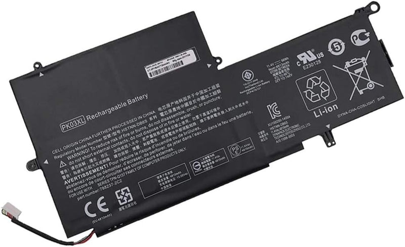 XITAIAN 11.4V 56Wh PK03XL Ersatz Laptop Akku für HP Spectre Pro X360 Spectre 13 PK03XL HSTNN-DB6S 67