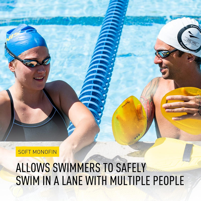 Finis Training Monofin (US) XL: 13.5-15, F: 16-17.5 yellow, (US) XL: 13.5-15, F: 16-17.5 yellow