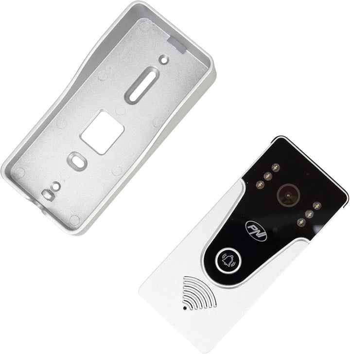 PNI DF780 Video-Gegensprechanlage mit 1 Monitor, 7-Zoll-1080p-Touchscreen, Kartensteckplatz, IP65 un