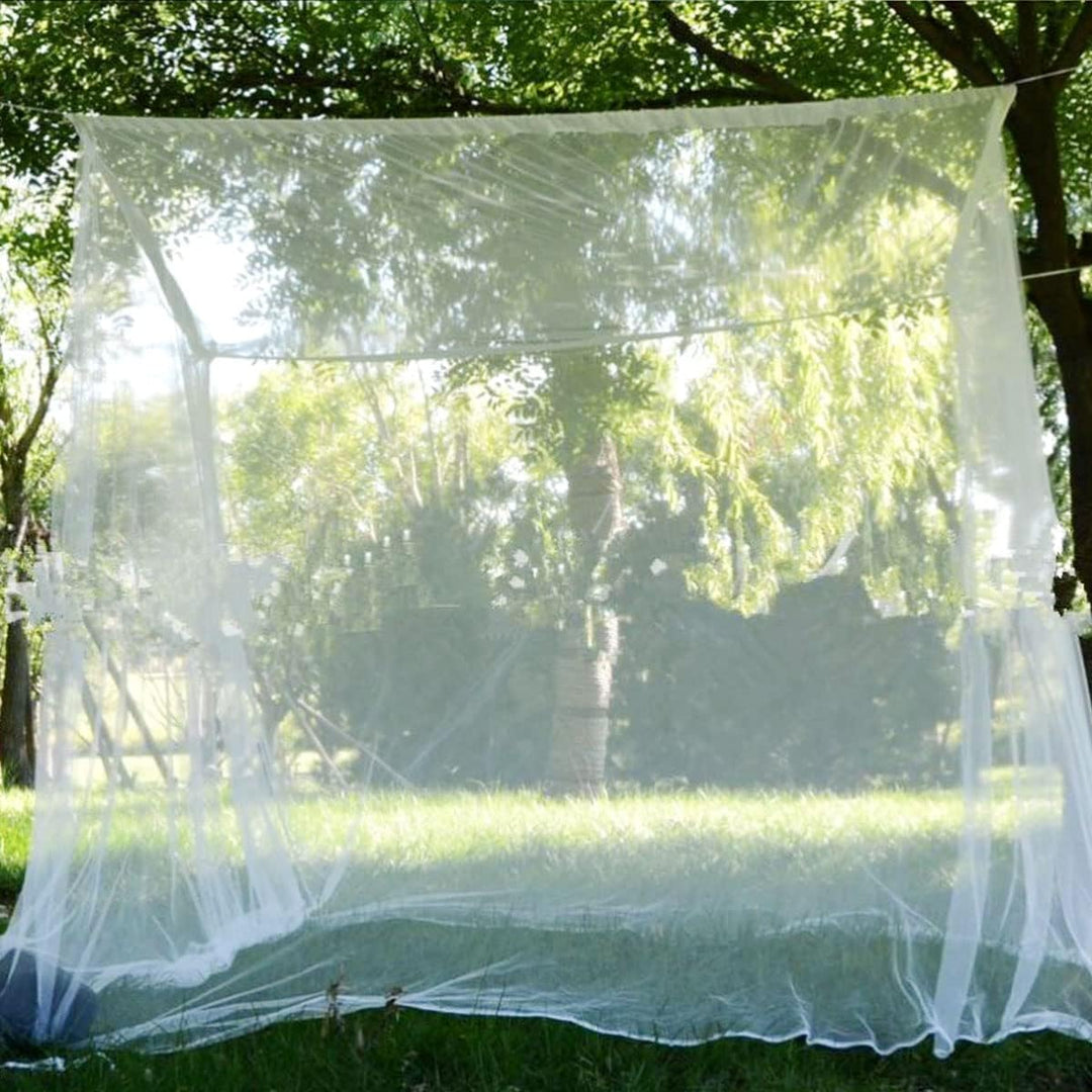 Tragbares Reise-Moskitonetz, 200 x 200 x 180 cm Doppelbett-Moskitonetz, Outdoor-Moskitonetz in Quadr