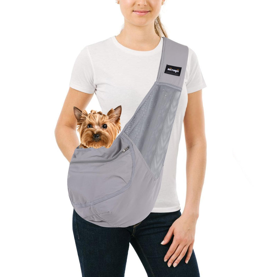NATUYA Tragetasche für kleine Hunde – leichte und Bequeme, atmungsaktive Netz-Haustiertasche für Wel