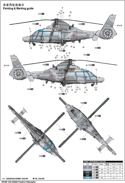 Trumpeter 005108 1/35 AS565 Panther, Mehrfarbig