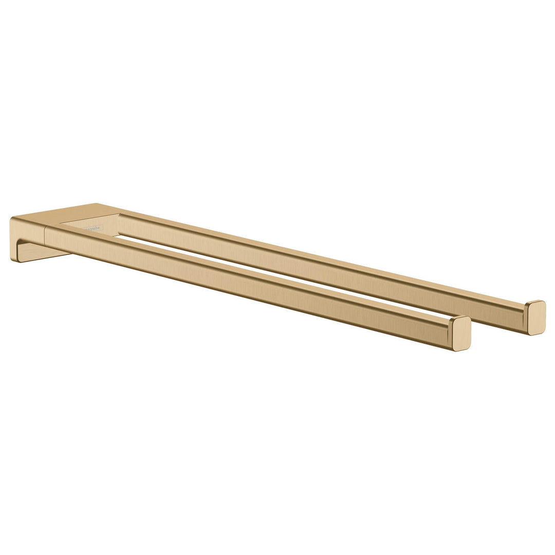 hansgrohe Handtuchstange AddStoris, Handtuchhalter 44.5cm, Badetuchhalter, Brushed Bronze Brushed Br