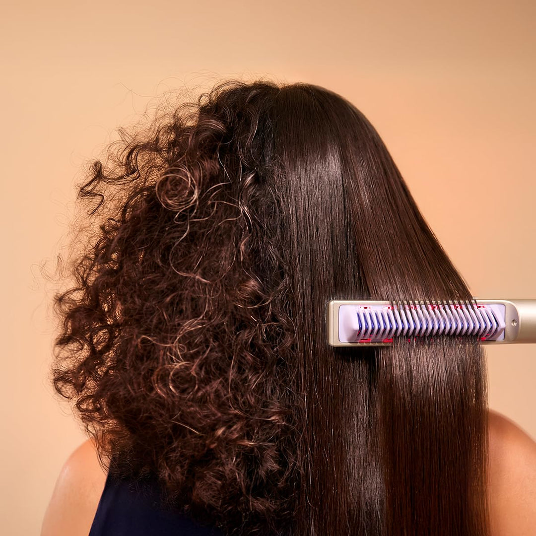 Cecotec Haarglätter Bürste InstantCare Lisse iSphere, Infrarot- und Ionen-Technologie, 3 Temperature