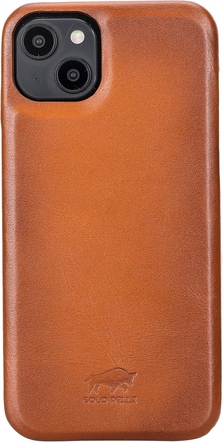 Solo Pelle Lederhülle für das iPhone 14 Plus in 6.7 Zoll Princeton Case Leder Hülle Ledertasche Back