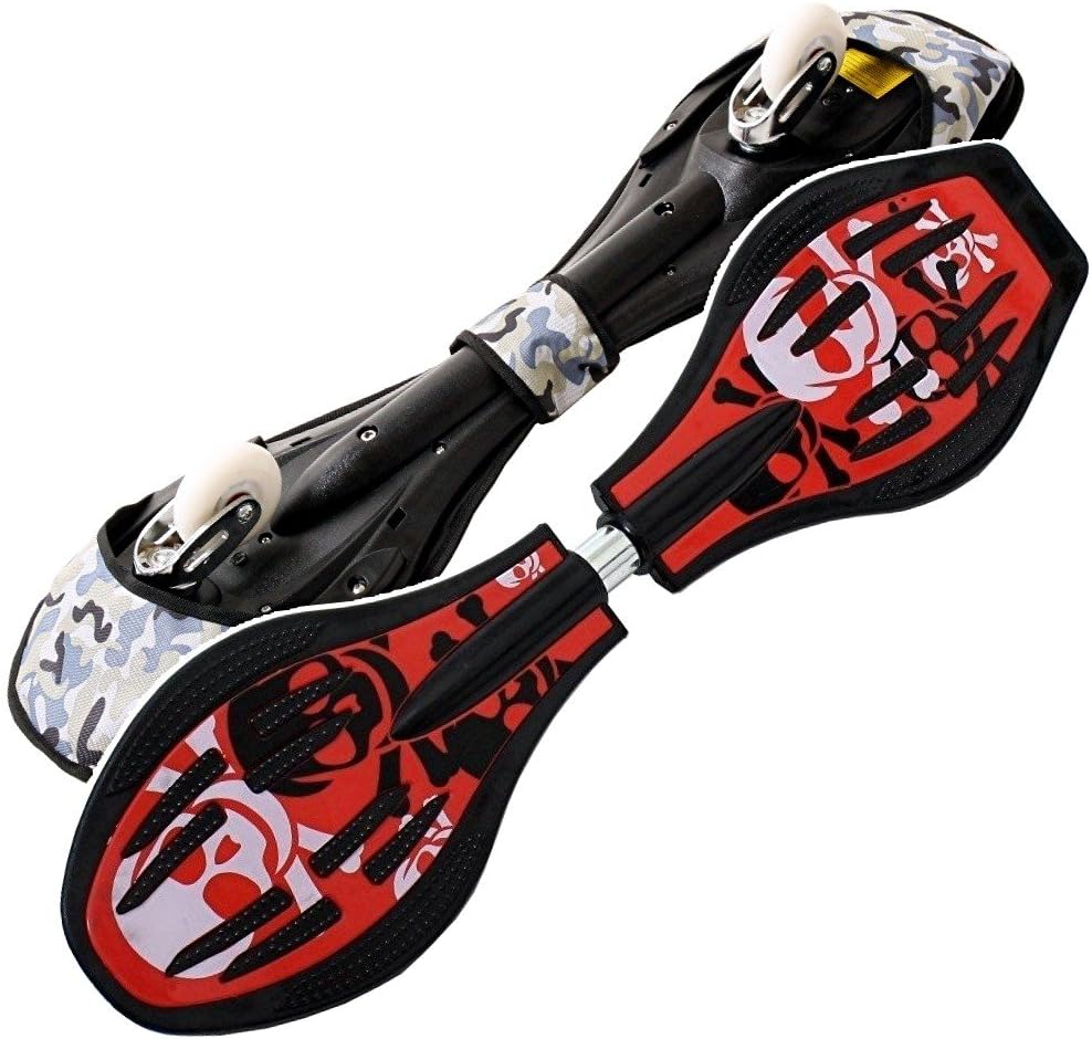 FunTomia Waveboard Original Mach1 Kugellager inkl. Tasche - Bis 120kg - (Verschiedene Farbdesigns) R