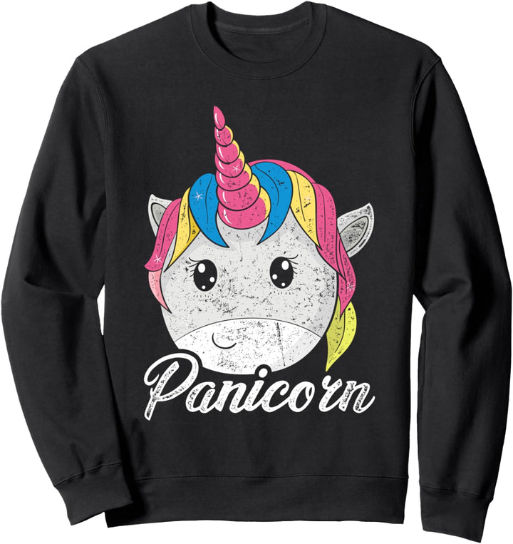 Panicorn Pansexuell Einhorn Gay Pride Geschenk Pansexuell Sweatshirt