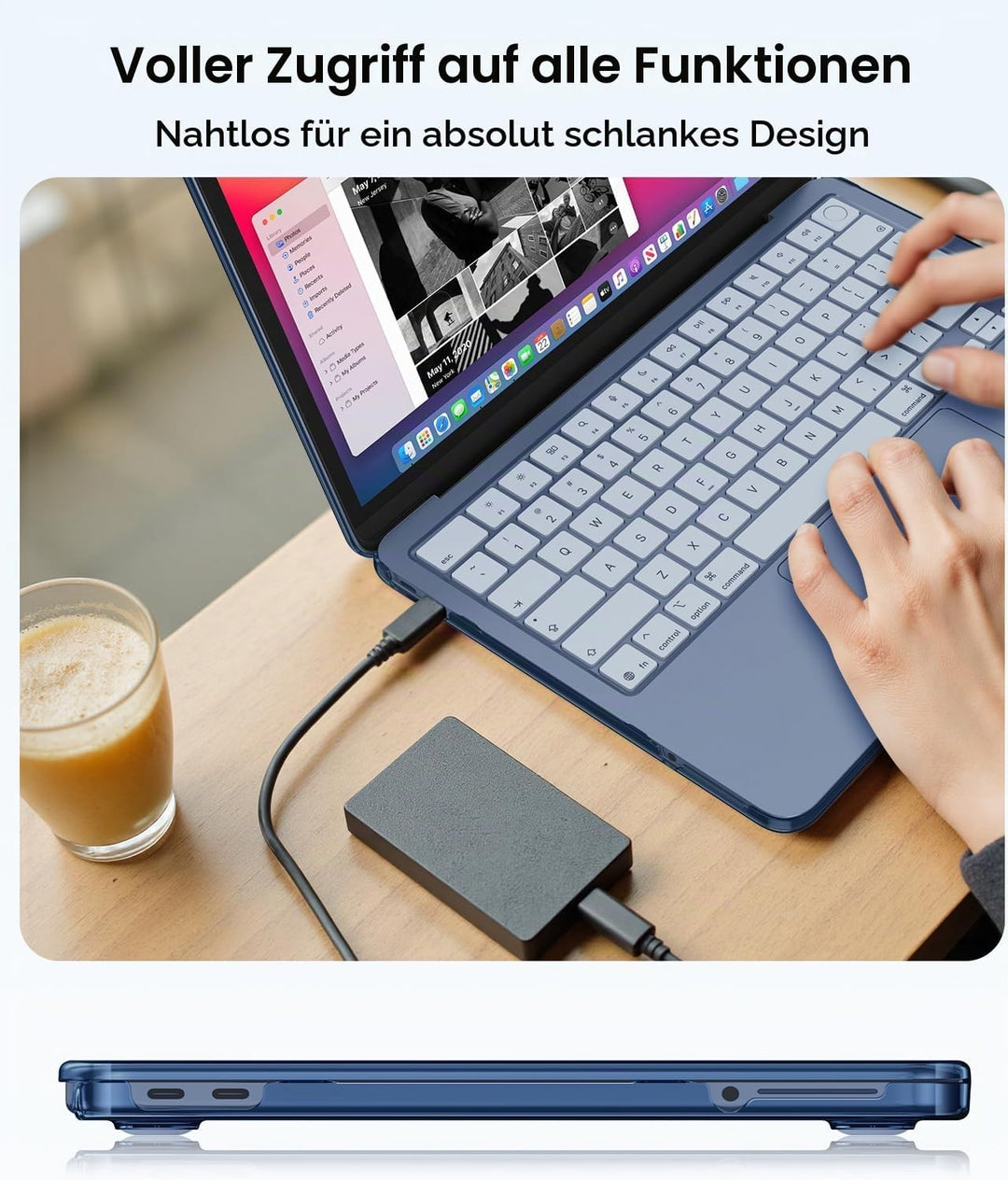 Fintie Hülle Kompatibel mit MacBook Neo 13 Zoll A3404 mit A18 Pro Chip 2026, Ultradünne Hartschale S