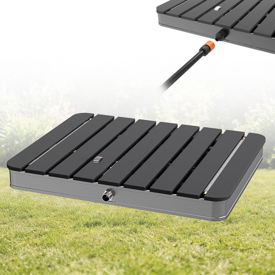 HENGMEI Gartendusche Bodendusche Outdoor WPC Campingdusche Aussendusche Saunadusche rutschfest Wette
