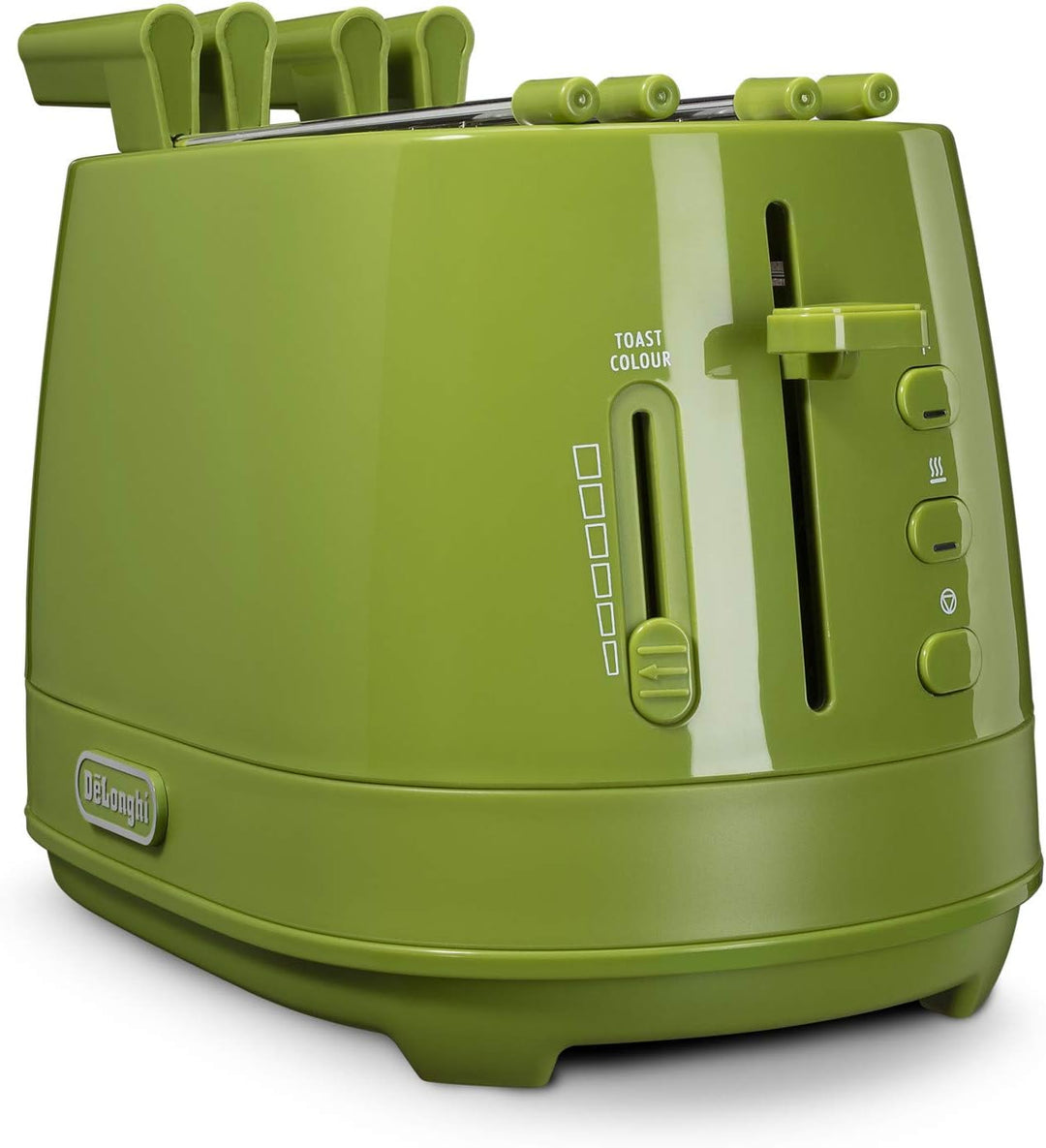 De Longhi CTLAP2203 Toaster mit Zange, 550 Watt. grün, Grün
