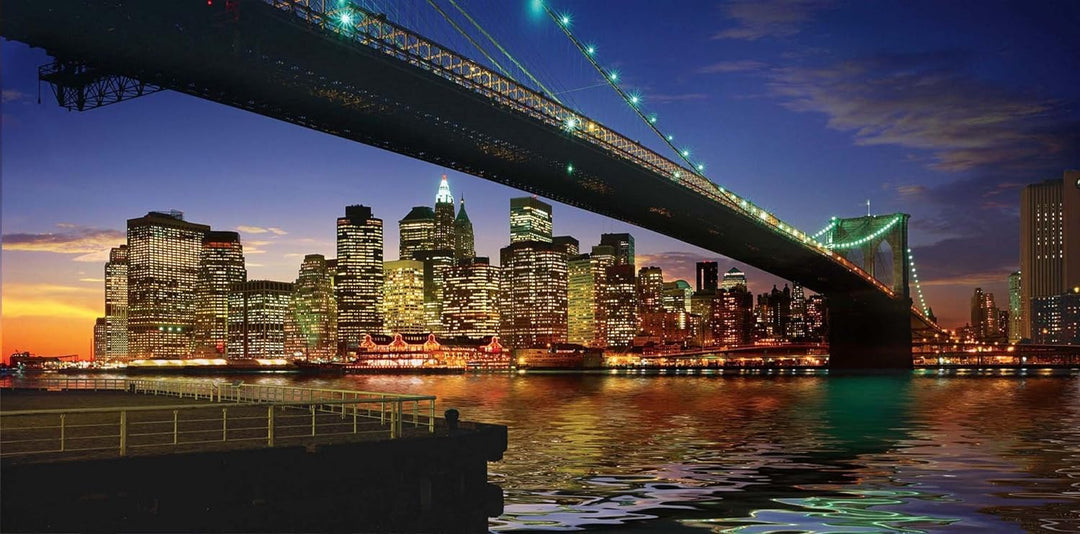 Ravensburger 19906 - New York: Brooklyn Bridge - 1000 Teile Triptychon Puzzle