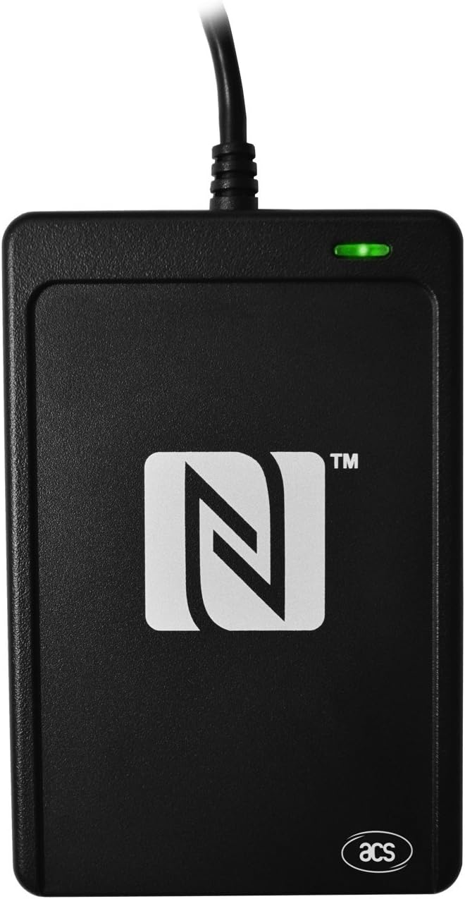 ACS ACR1252U-M1 USB Näherer NFC III Kartenleser NFC Tag Contactless Card Reader Writer, Schwarz (USB