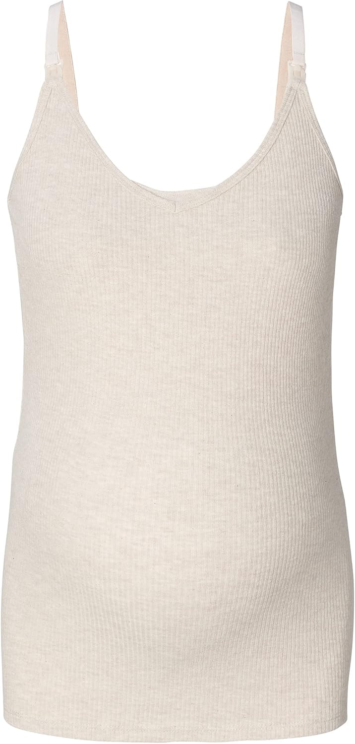 Noppies Damen Strap Top Ane Nursing Trägershirt/Cami Shirt 44 Ras1202 Oatmeal - P611, 44 Ras1202 Oat