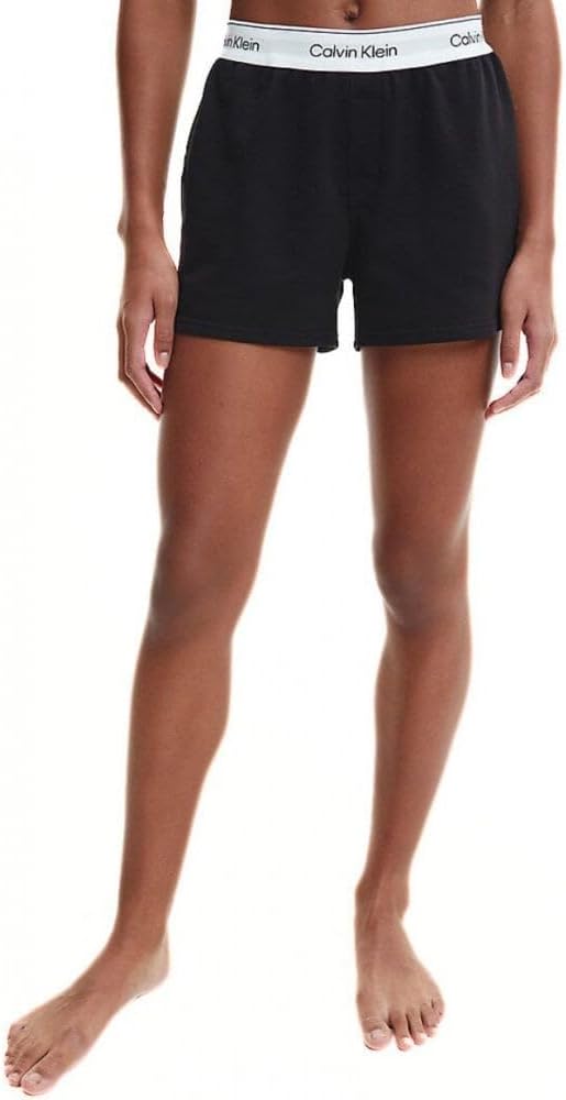 Calvin Klein Damen Pyjamahose Kurz M Schwarz (Black), M Schwarz (Black)