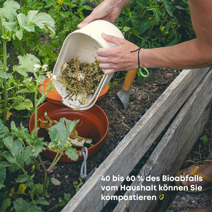 Urbalive Beetkomposter für Wurmkompost 12L - Garten unterirdisch Wurmkomposter zum Eingraben - Desig