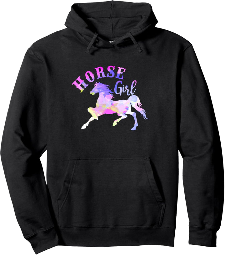 Reiterpferde im Vintage-Stil Pullover Hoodie