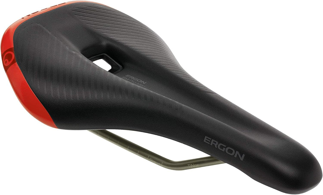 Ergon Herren Sm Pro Fahrradsattel 12-16cm Stealth-Risky Red, 12-16cm Stealth-Risky Red