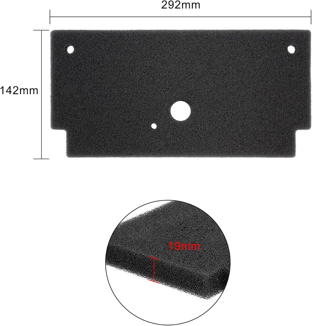 4 Stück 12022801 Trockner Filter für Bosch Siemens Wärmepumpentrockner, Schwammfilter 292 x 142 x 19