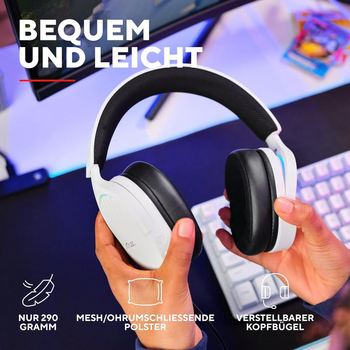 Trust Gaming GXT 490W Fayzo Gaming Headset USB 7.1 Surround Sound, 50mm Treiber, 35% Recyclingkunsts