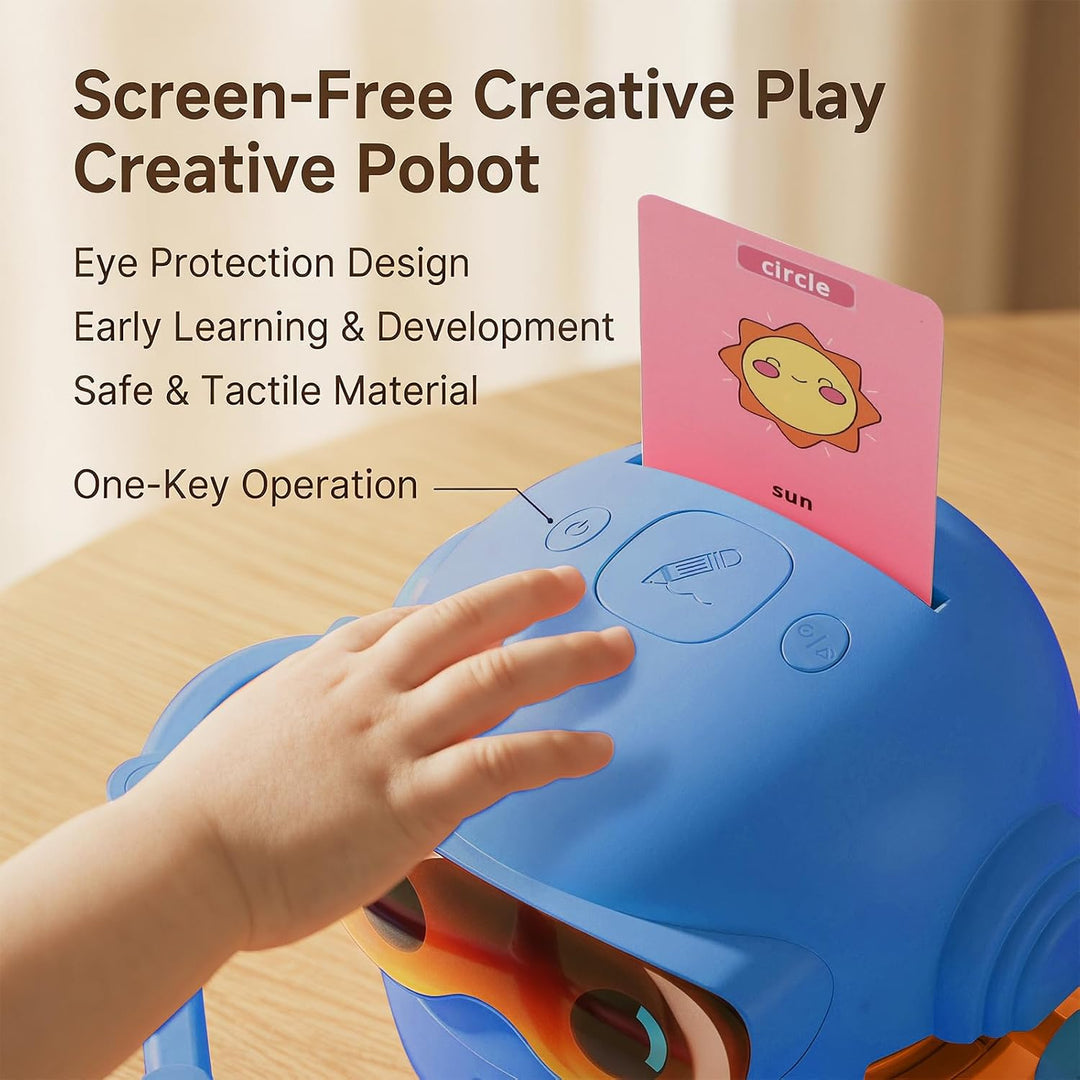 Zeichenroboter für Kinder Drawing Robot, Malroboter für Kinder ab 5 Jahren Montessori-Lernspielzeug,