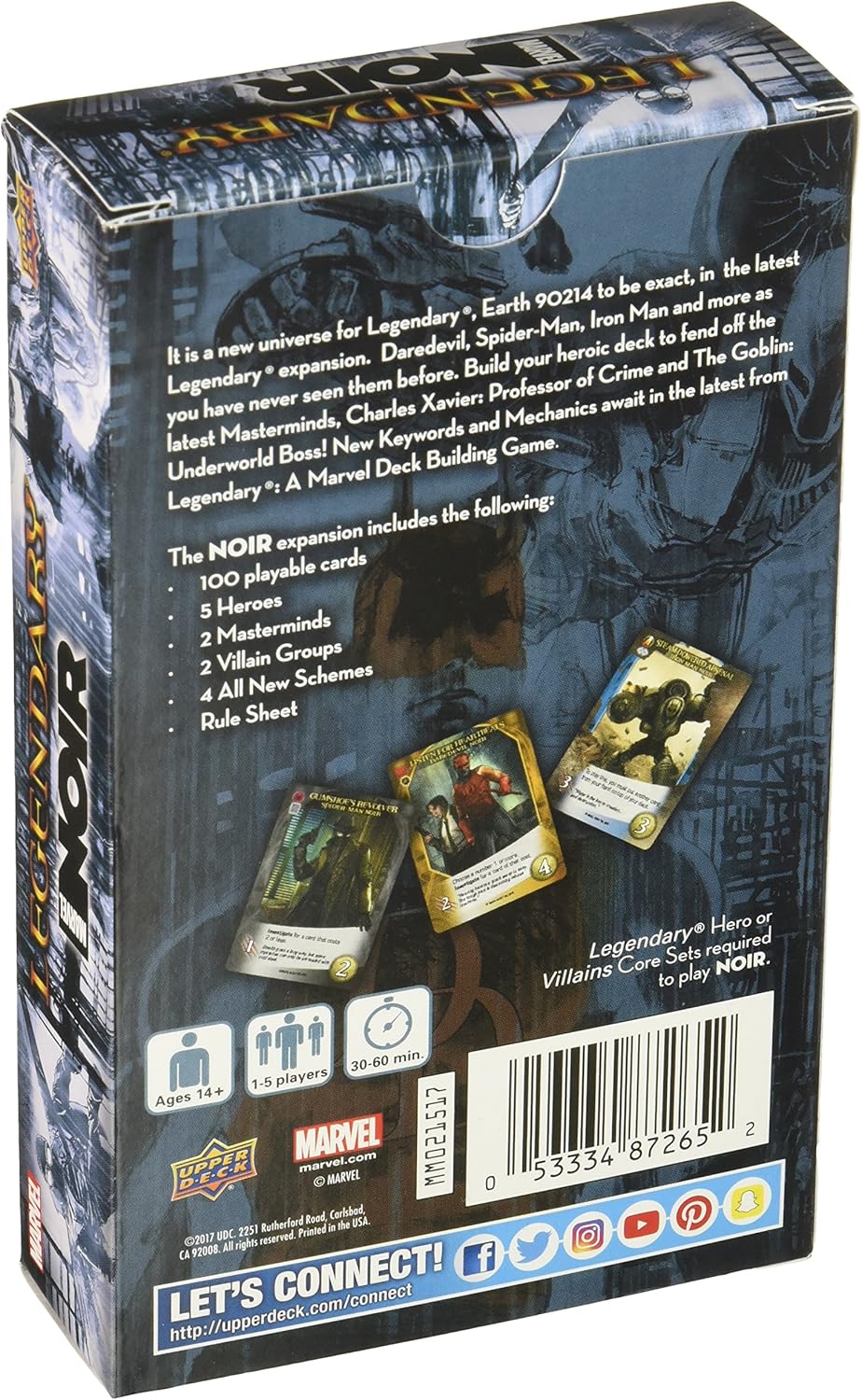 Legendary Marvel Legendary: Noir Expansion
