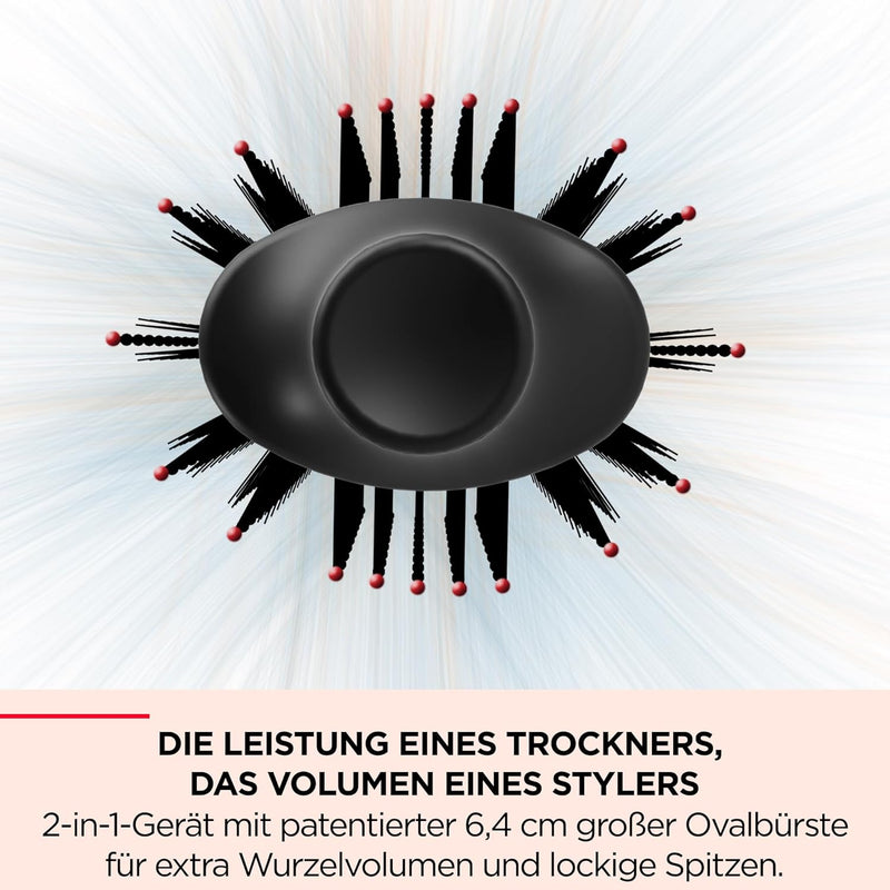 REVLON PROFESSIONAL One-Step Volumiser Plus (Abnehmbarer Kopf, Keramik-Titan-Platte, Gemischte Styli