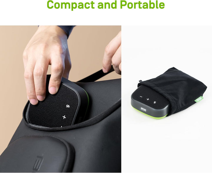 Ipevo VC-A10 USB Tragbare Freisprecheinrichtung, Konferenzen, Videoanrufe, Online-Meetings, Hybrid-A