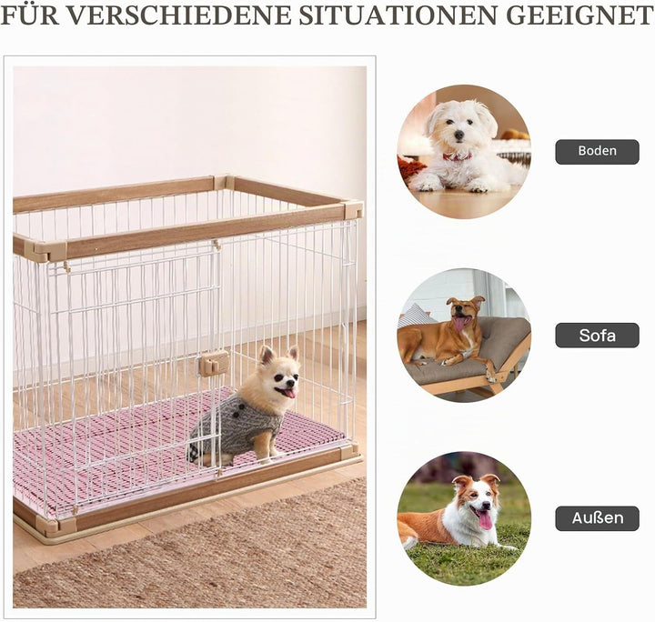 BVAGSS Orthopädisches Hundebett, Waschbar Hundekissen flauschig Hundematte, Umkehrbar Weiche und War
