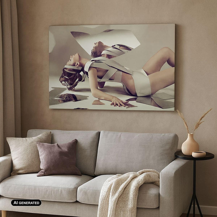 Bilder auf Leinwand Weiblich modell posieren beine Leinwandbild 70x50cm Wandbilder Dekoration Wohnzi