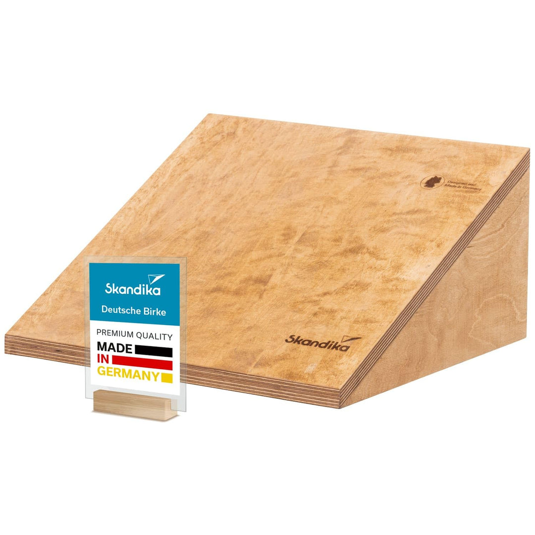 Skandika Wadendehner Vira | Wadentrainer aus Holz, Made in Germany, verstellbar mit 3 Stufen, belast