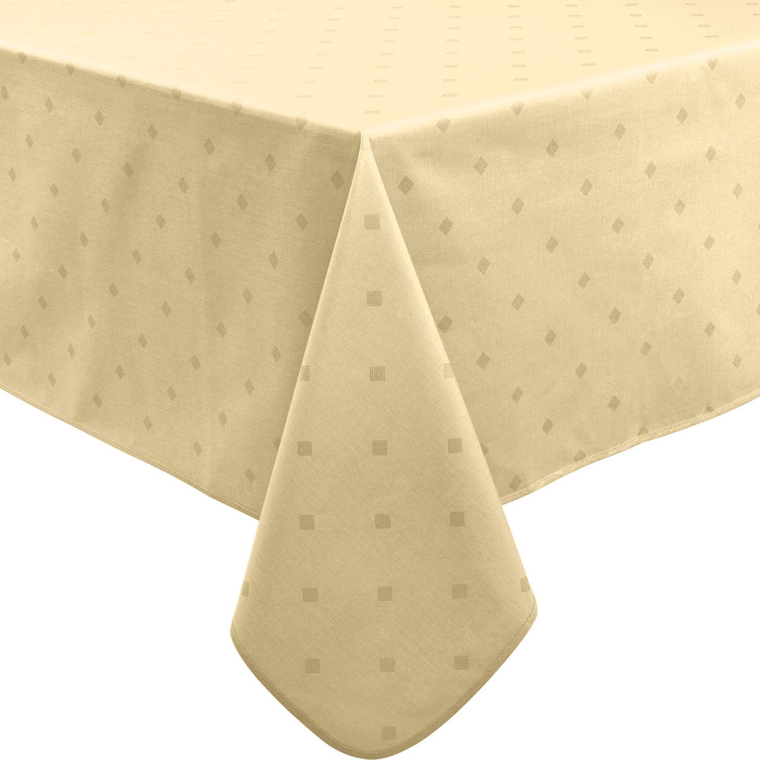 Erwin Müller abwaschbare Tischdecke, Tischwäsche Neuss im Rautendesign, Natur Grösse 130x250 cm - ac