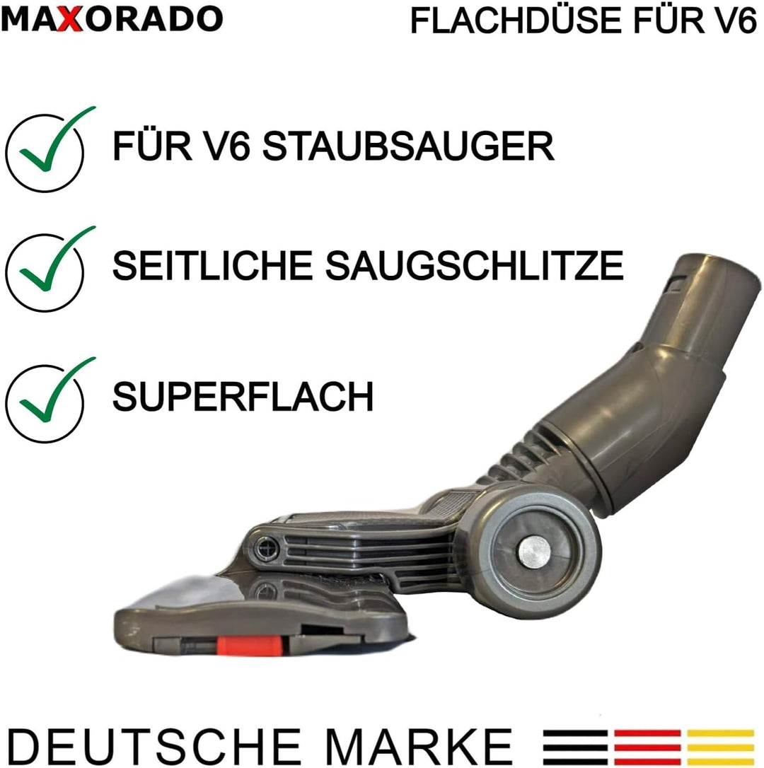 Flachdüse Flache Düse Bodendüse für Dyson V6 DC59 DC61 DC62 DC74 DC23T2 DC29 DC66 DC33c Staubsauger