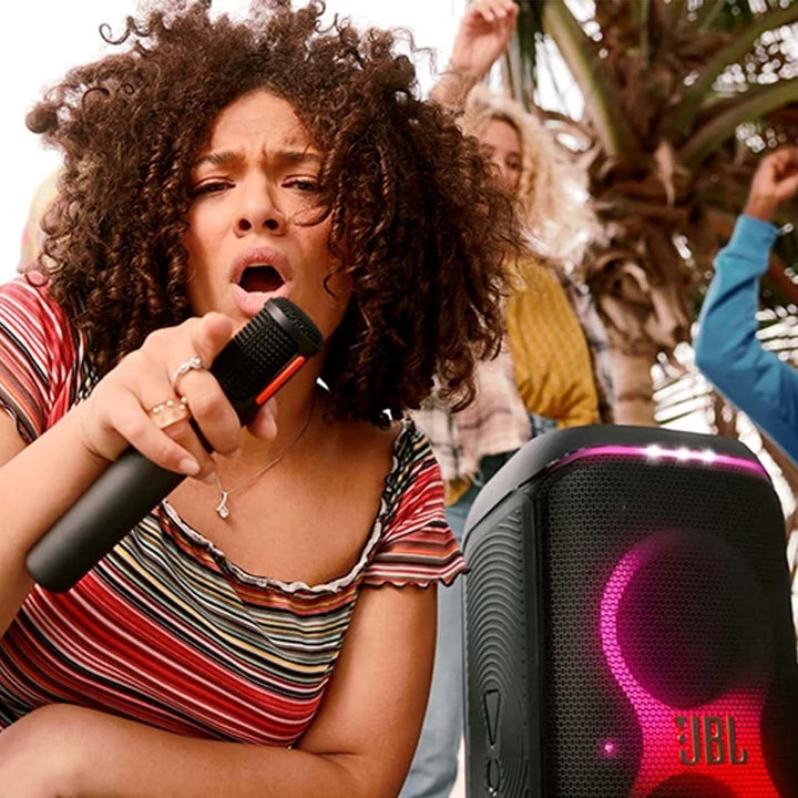 JBL PartyBox Wireless Mic – Set mit zwei digitalen kabellosen Mikrofonen und eingebautem Popfilter –