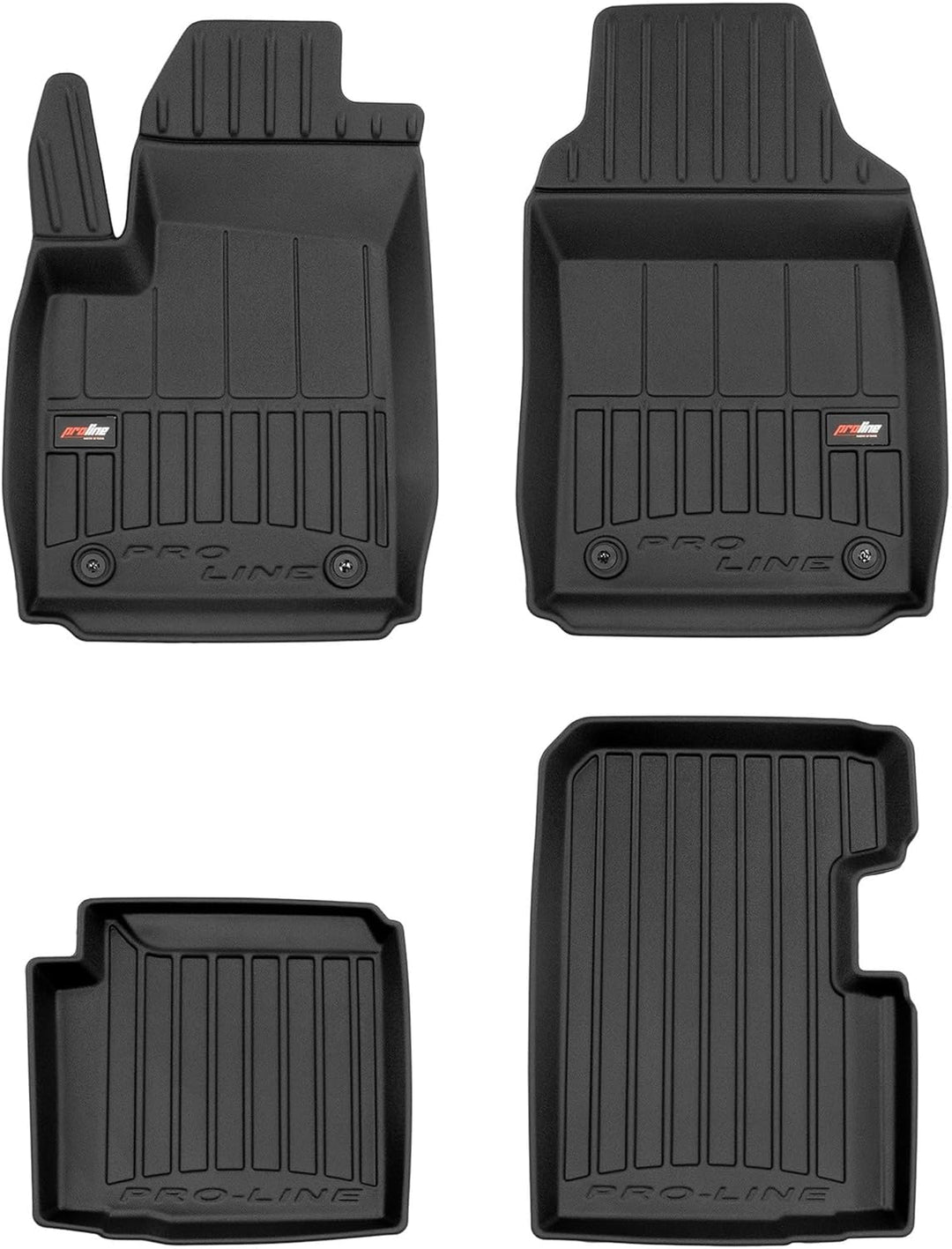 SMK Gummimatten Auto fussmatten Satz für FIAT 500 ab 2020 Erleben Sie einen neuen Standard des Reise