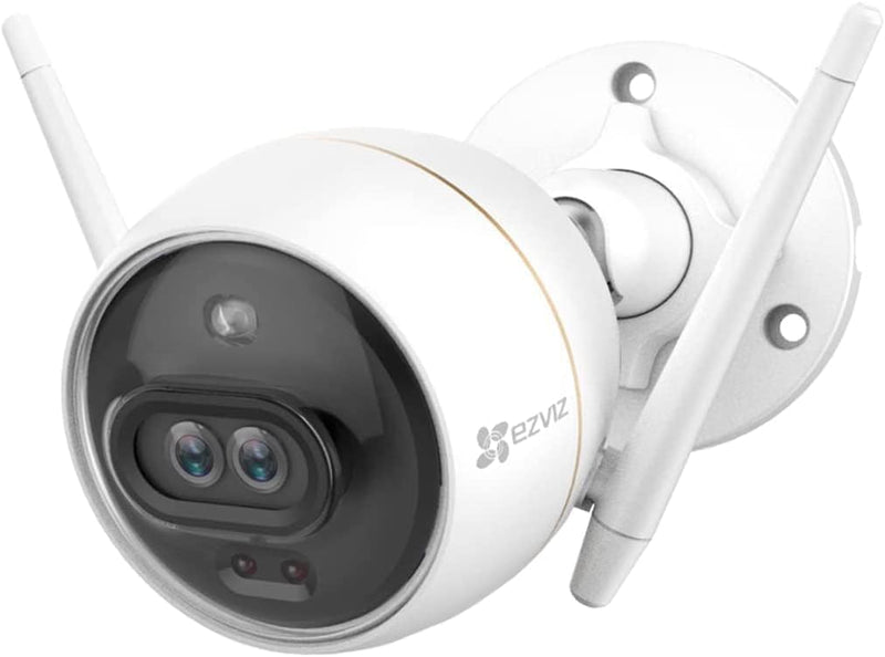 EZVIZ 1080p WLAN Überwachungskamera Aussen, IP Kamera mit Dual-Objektiv, Farbnachtsicht, Fahrzeug-/P