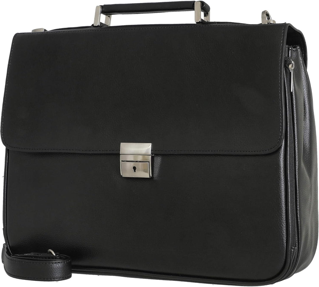 D&N Business Line Aktentasche, 40 cm, 13L, Schwarz